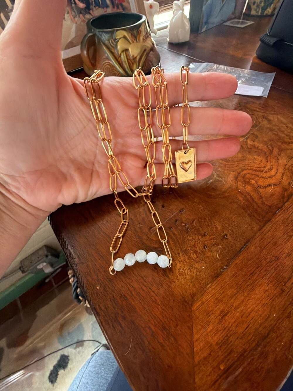Choose Your Message Heart Lariat Necklace